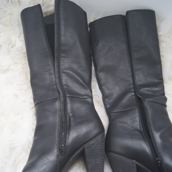 ZODIAC Women's Black Tall Heeled Boots Size 9 Dion Knee High - Picture 4 of 11